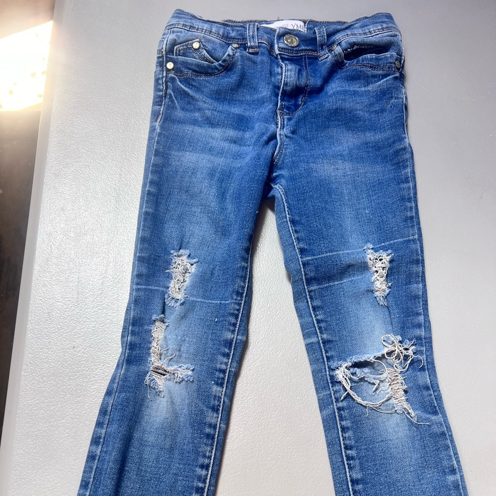 YMI Jeans  Girls  5 Distressed Anklet Skinny Leg Casual‎ Jeans Rn# 104369